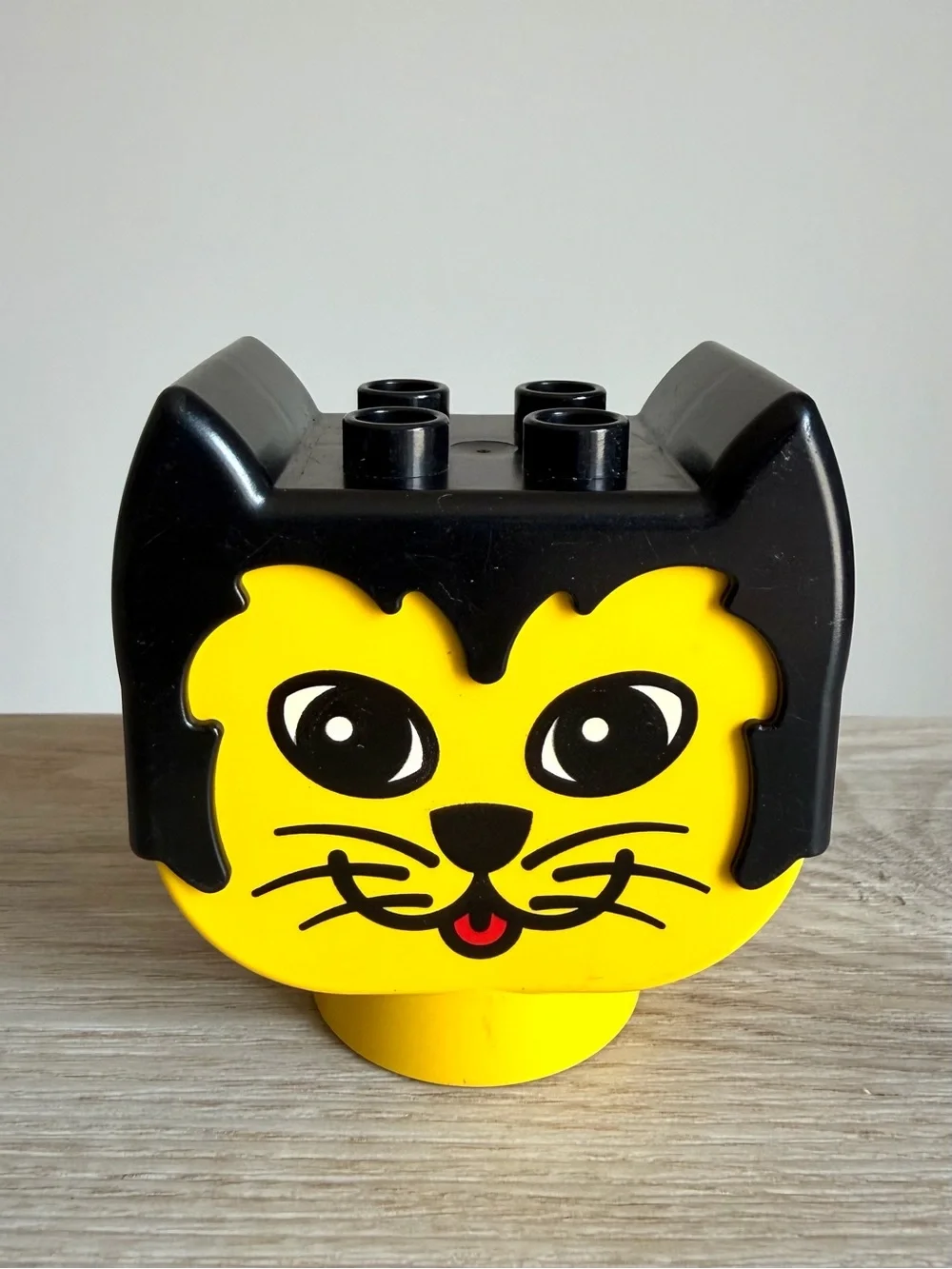 Vintage LEGO DUPLO Large Head Face Building Blocks Rabbit Dog Girl Cat Set of 4